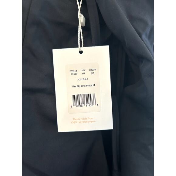 Andie Swim The Fiji One Piece in Black Medium Tall Long Torso NWT - Picture 3 of 5